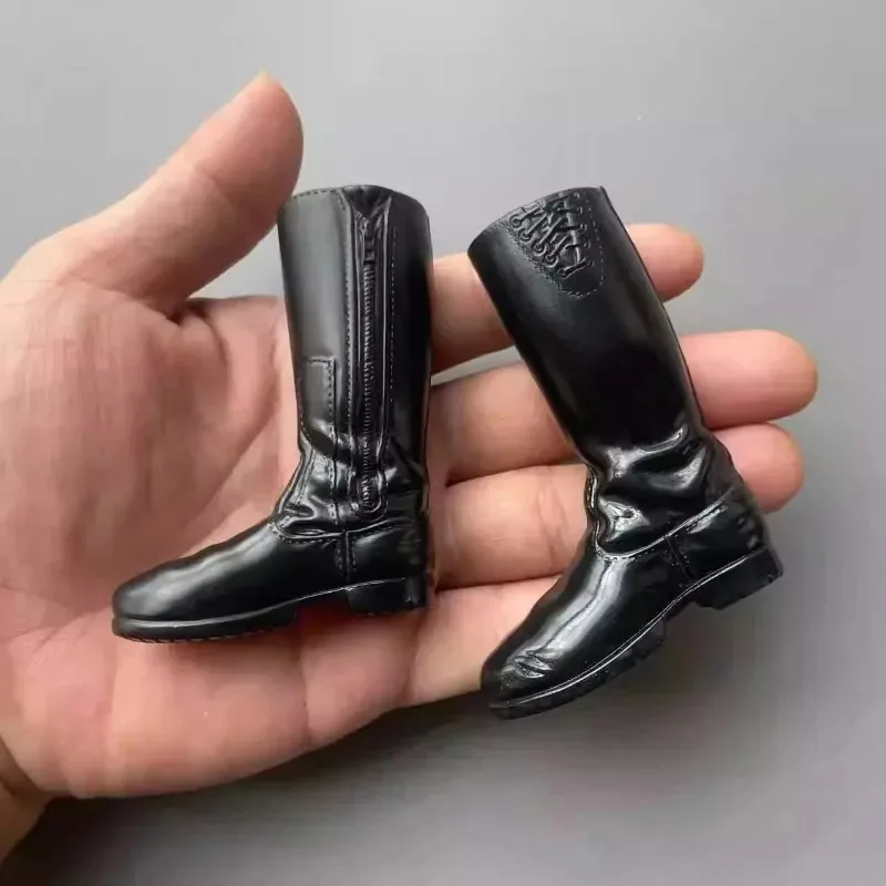 Soldatenzubehör im Maßstab 1:6, trendige moderne Militärkampfstiefel aus dem Zweiten Weltkrieg, hohle Kunststoffschuhe, Modellspielzeug für 12-Zoll-Actionfiguren