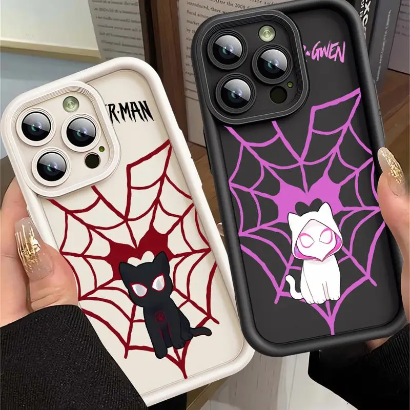 Gwen Spider-Man Cool Marvel Phone case for Apple iPhone 12 14 Pro cases 11Pro Max 11 16 Plus 13Pro max 15plus 11pro funda Cover