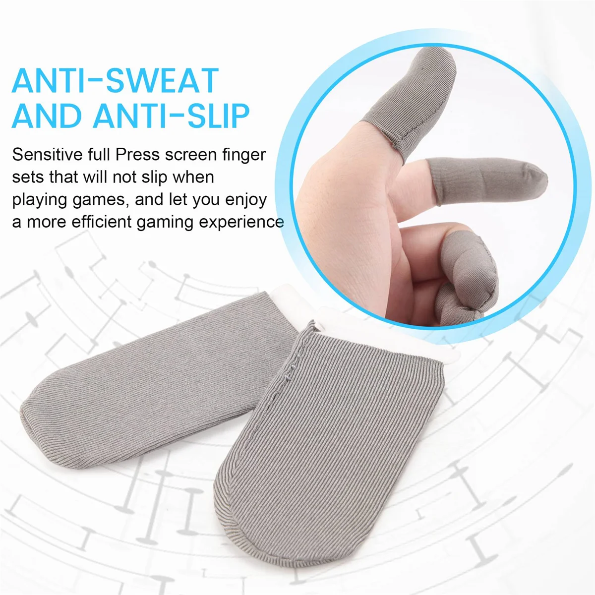 20PCS Sleep-Proof Sweat-Proof Professional Press Screen Thumbs Finger Sleeve for Pubg Mobile Phone Game Gaming Gloves HOT