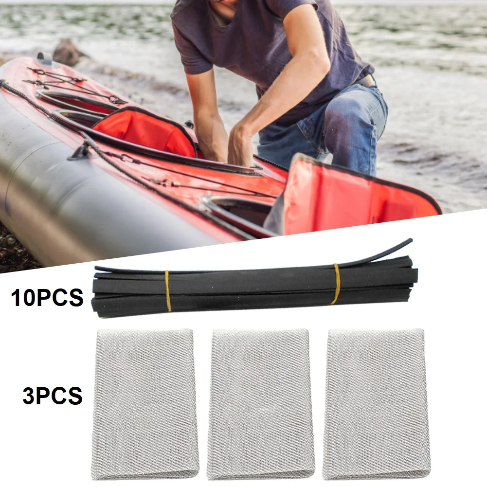 10pcs 23x1cm Plastic Welding Rods With 3 Repair Mesh For PP Bumper Kayak Repairs For  Power Tool Accessory