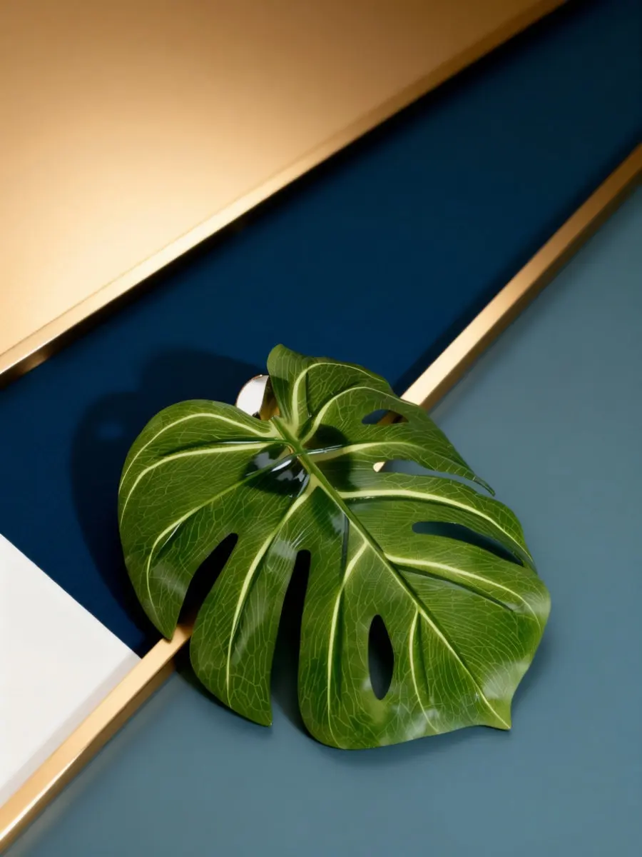 Artificial Monstera Leaf Curtain Tiebacks Buckle Green Curtain Holder Drapes Nursery Clip Cute Clamp Decor No Damage Secure Hold