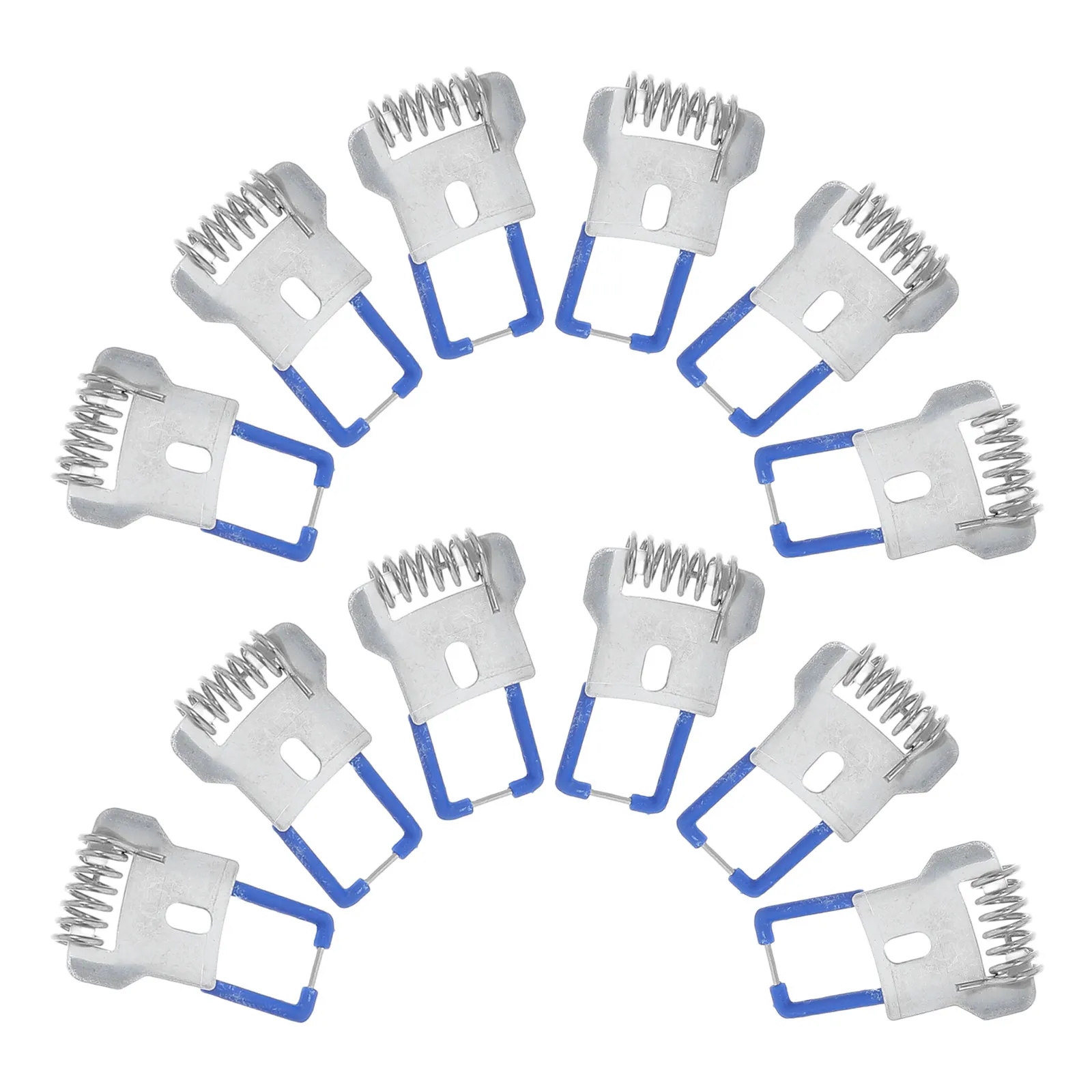 12Pcs Downlight Spring Clips Recessed Lighting Mounting Clips Metal Retention Clamps for Ceiling Lights Spotlights Corridor
