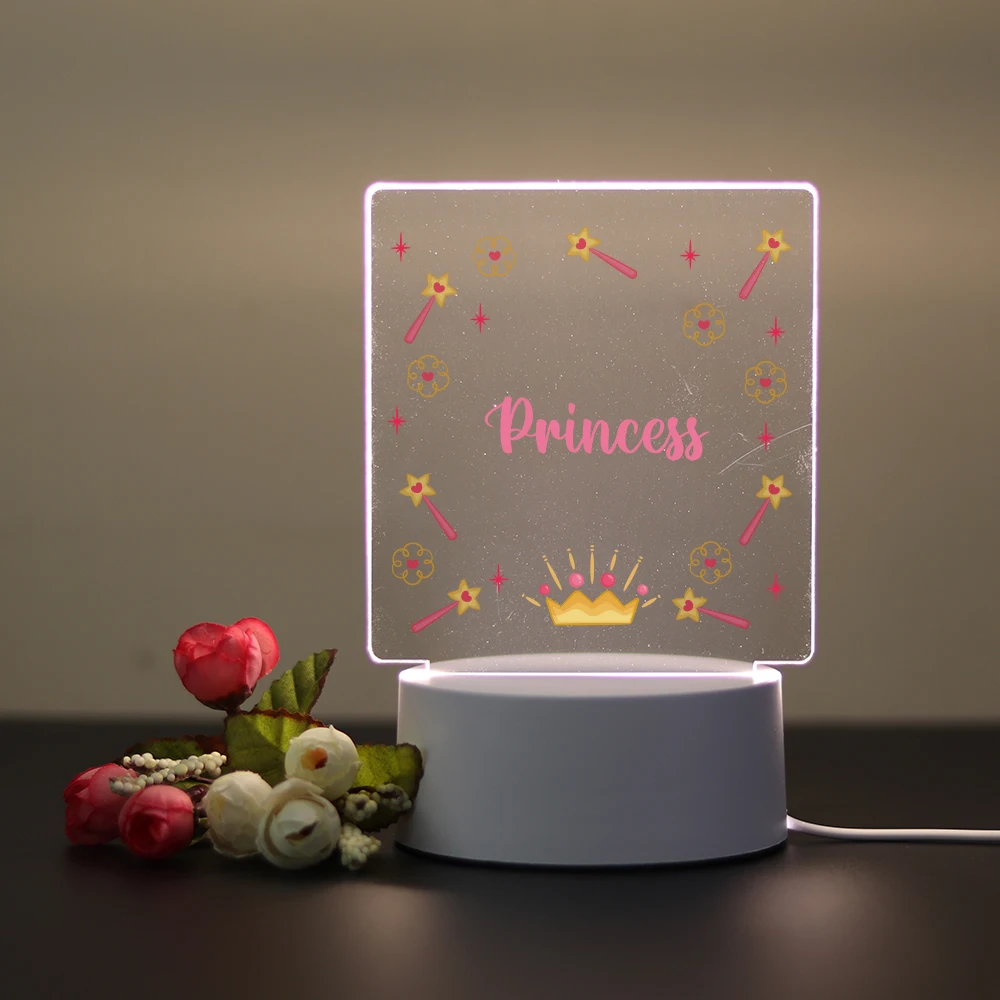 Personalized Custom Crown Beauty  Led Night Light Mange Avatar Room Decor Gift 3D Led Optical Illusion Table Lamp