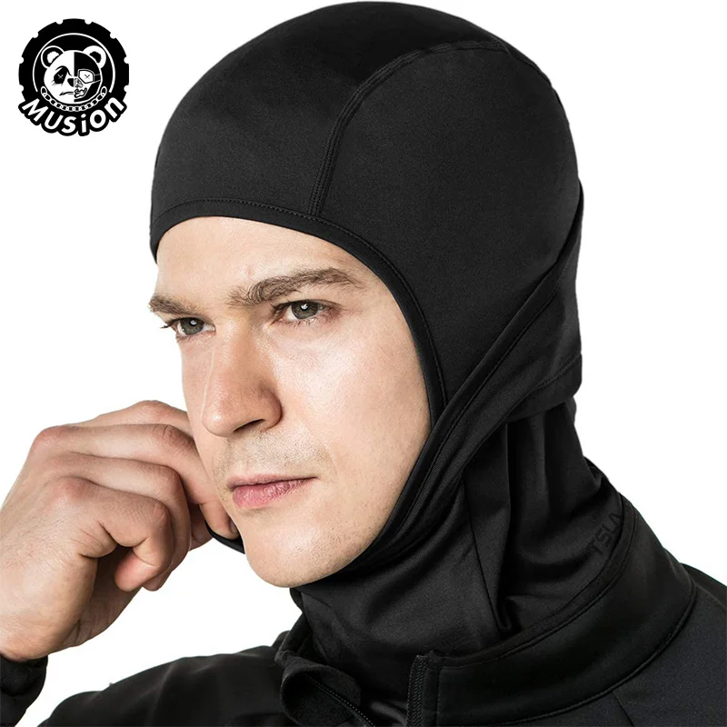 Musion Unisex-Vollgesichts-Sturmhaube, warme Wintermaske, winddicht, staubdicht, atmungsaktiv, Skifahren, Angeln, Motorrad – Detail 1