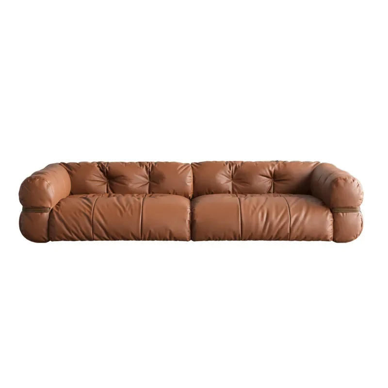 New Modern Light Luxury Fabric Sofa Simple Straight Row Living Room Furniture Apartment Size Cat Claw Resistant Cloth