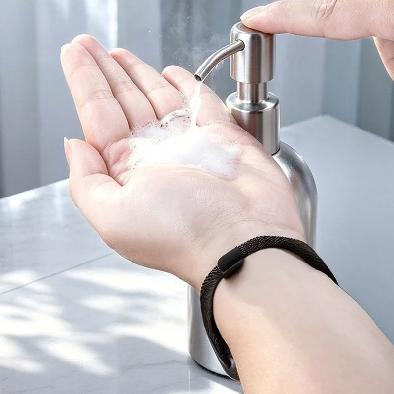400ml Bathroom Soap Dispenser Bottle Shampoo Shower Gel Bottle Press Type 304 stainless steel Liquid Sub-bottling Container