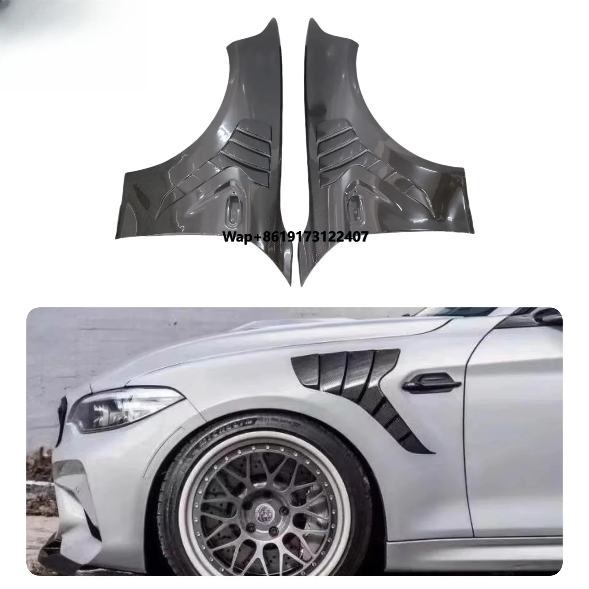 

For M2 F87 2015-2023 Carbon Fiber Fender High Quality Body Day Carbon Side Front Fenders Good Fitment Carbon Fiber Fender