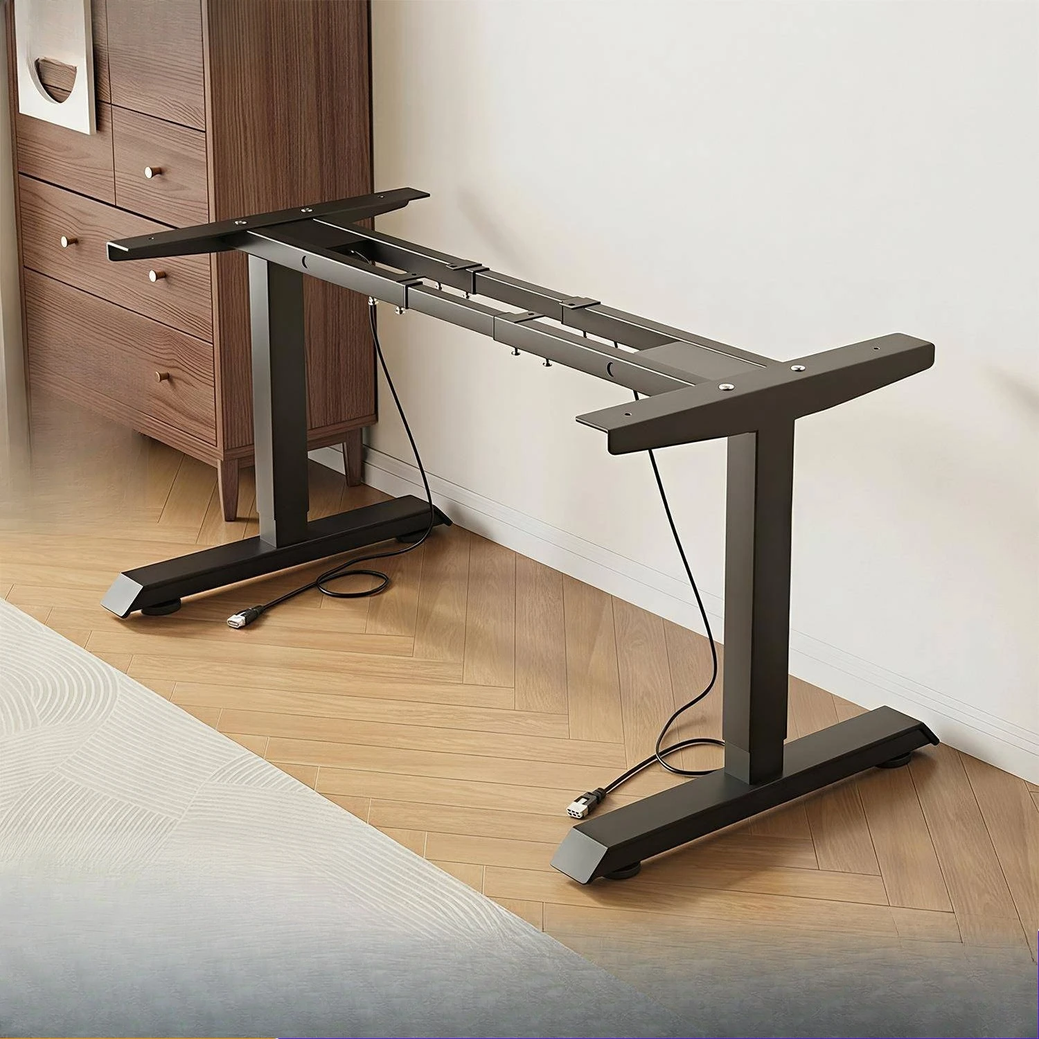 Notebook bracket, cross-border electric lifting table legs, double motor lifting table bracket, lifting table frame complete set