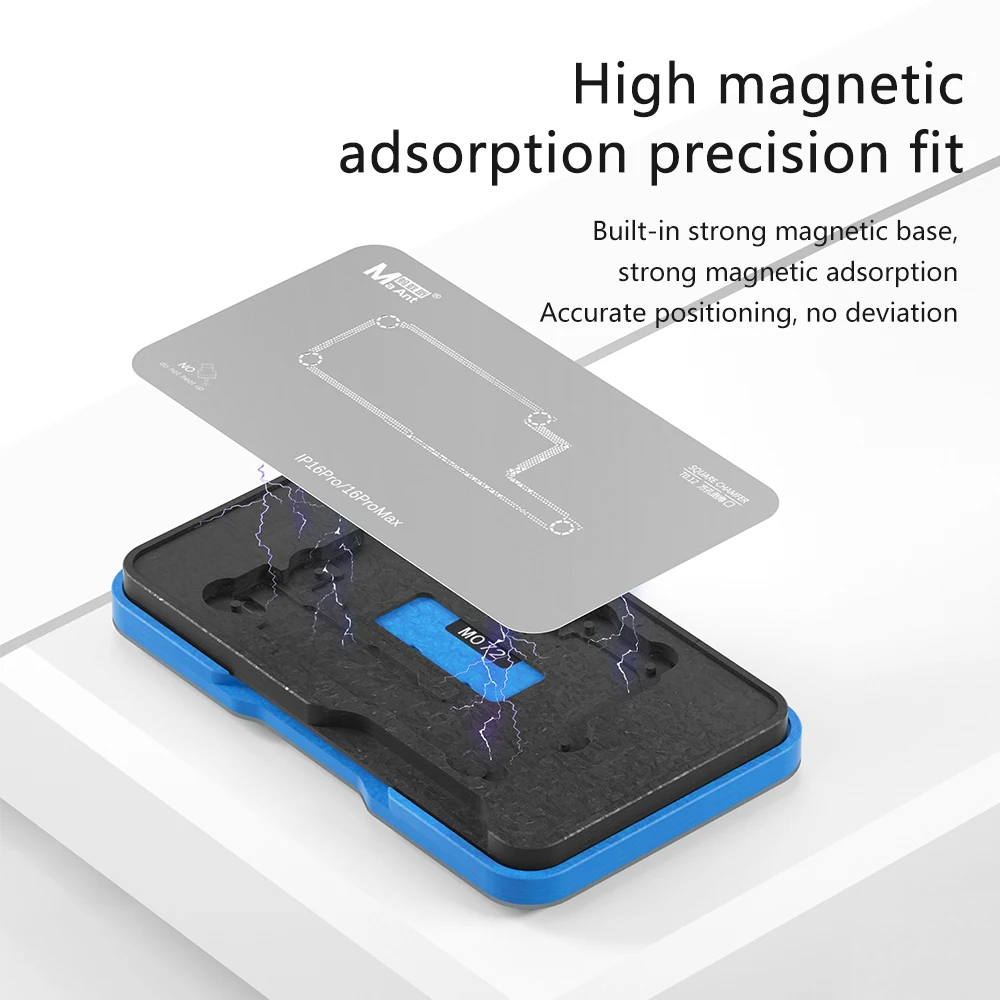 

Maant Supports X-16PM M072 19-in-1 Tin Planting Platform With High Temperature Resistant And Antistatic 0.12mm Steel Mesh.