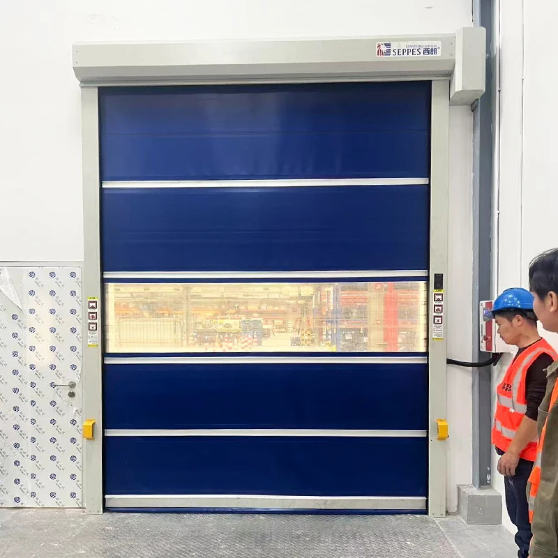 Opening Low-Noise High Speed Roll up Door Automatic Pvc Fast Door with Servo Motor for Electronic Factories