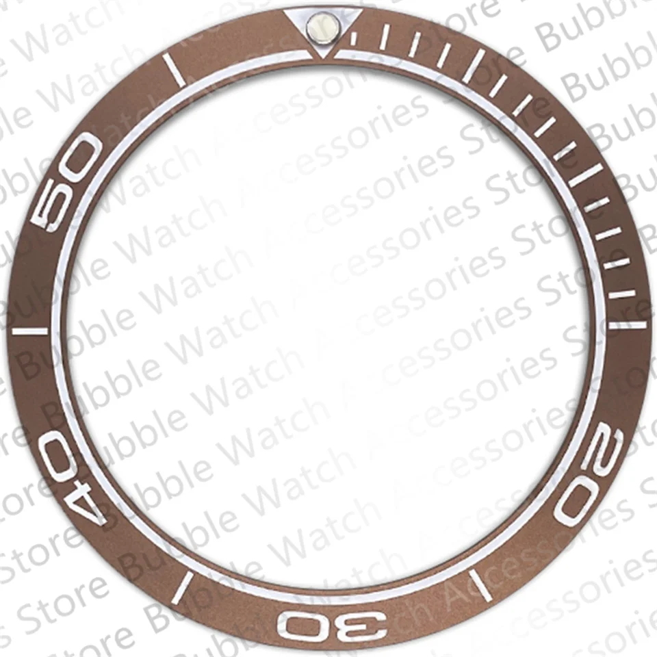 Inserto per lunetta in ceramica nera blu oro 38mm adatto per orologio da polso meccanico Omg HaiMa600