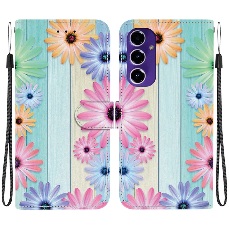 A36 Flip Wallet Leather Case For Samsung Galaxy A36 A56 A26 A16 5G A06 4G A366B A165F Cover Cases Magnetic Stand Cute 3D Pattern