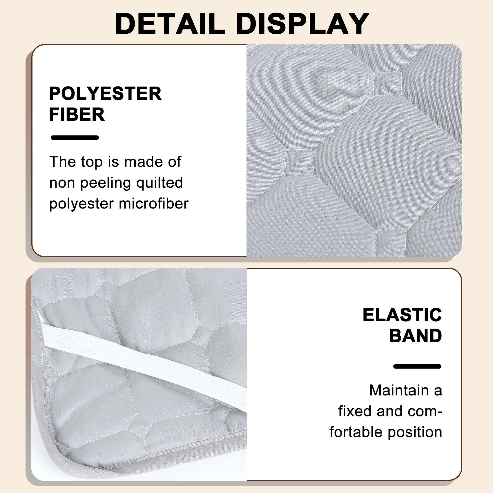 ABAH-غطاء مرتبة لسرير طاولة التدليك مع فتحة، وسادة صالون التجميل، وسادة غير قابلة للانزلاق 185 × 70 سم وسادة سرير سمك 2 مم #4