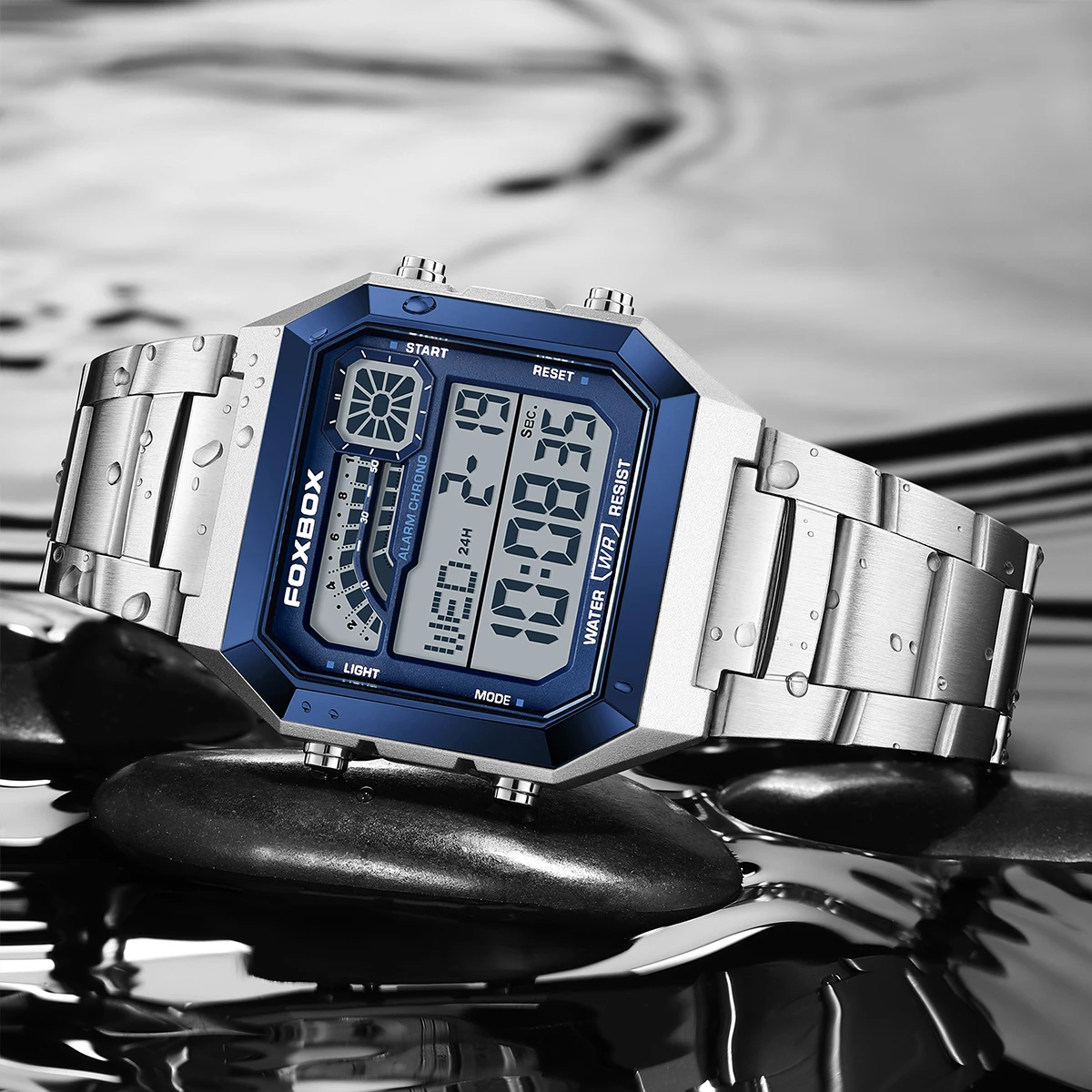 FOXBOX LIGE Fashion Luxury Dig - Luxury Watch Hd 评论和价格