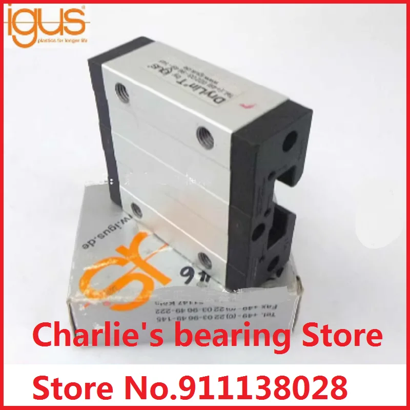 1set 100% brand new original genuine igus brand linear sliding guide DryLinT TW-01-15 match with 220mm length rail