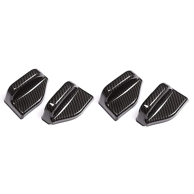 4Pcs Carbon Fiber Style Car Seat Safety Belt Cover Trim For Benz B Class W246/C Class W204/CLA GLA C117 Accessories