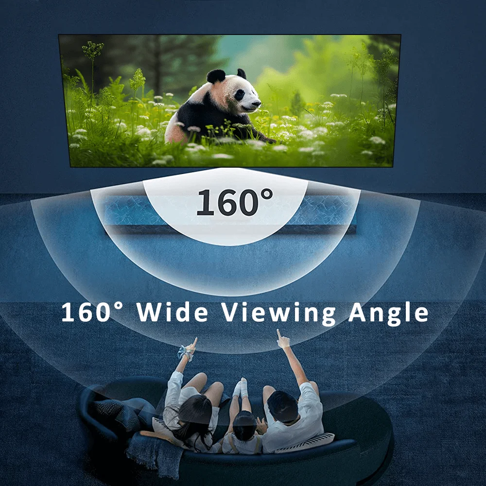 Pantalla de proyección Fscreen Iris Series Pro Fresnel ALR de 120 pulgadas para proyector de largo alcance versión Tri-Chroma 8K UHD cine en casa