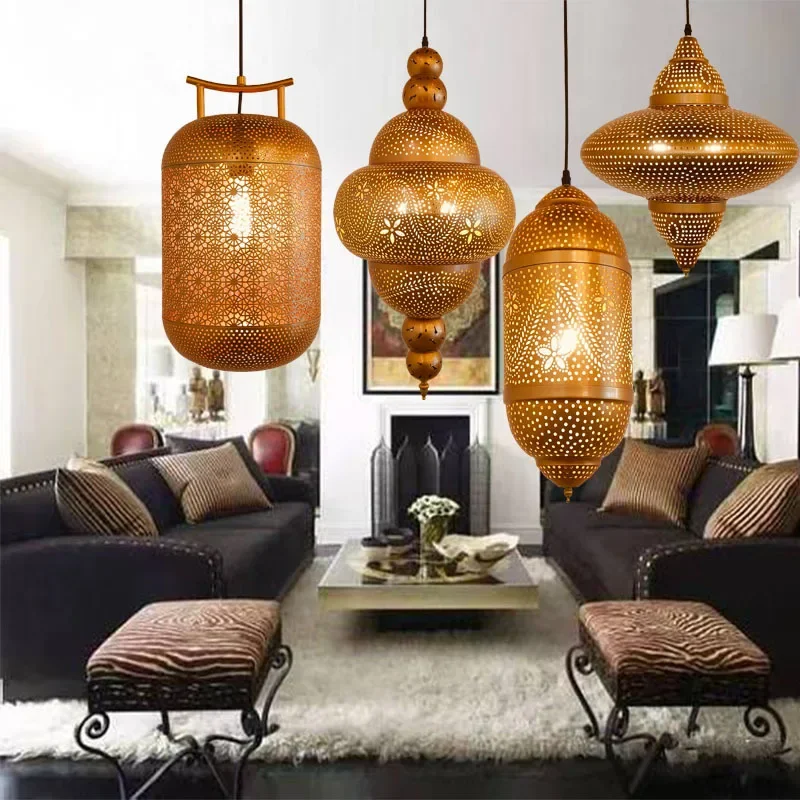 South East Asia Exotic Vintage Chandelier Xinjiang Thai Style Western Restaurant Tea Room Homestay Bar Club Ambience Chandelier