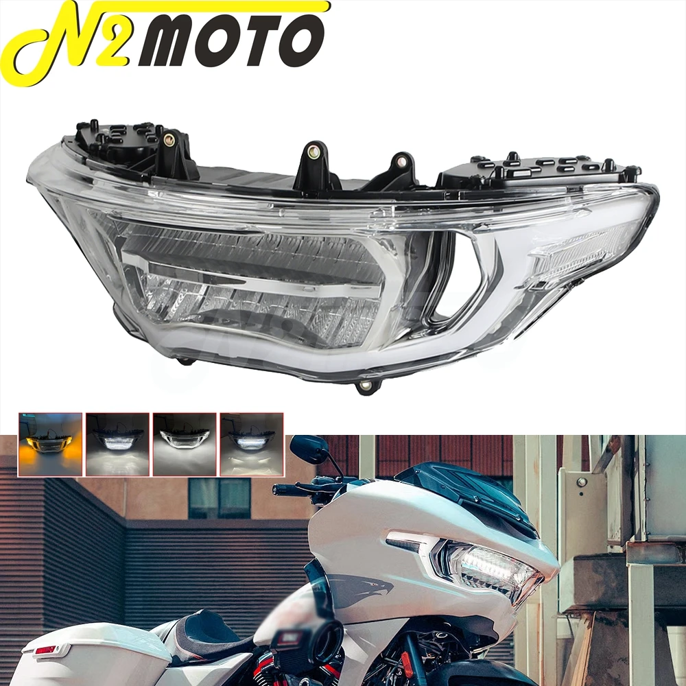 

Motorcycle LED Front Headlight Lamp Assembly For Harley Touring CVO Road Glide FLTRXSE 23-26 RoadGlide ST FLTRXSTSE FLTRX 24-26