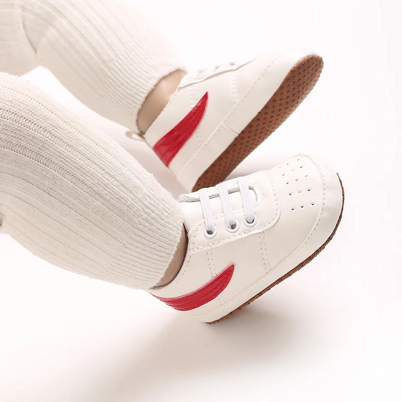 Baby-Sneaker mit weicher Sohle, Neugeborenen-Laufschuhe, rutschfeste PU-Leder-Freizeitschuhe für Kleinkinder von 0-18 Monaten, für Jungen und Mädchen. – Detail 11