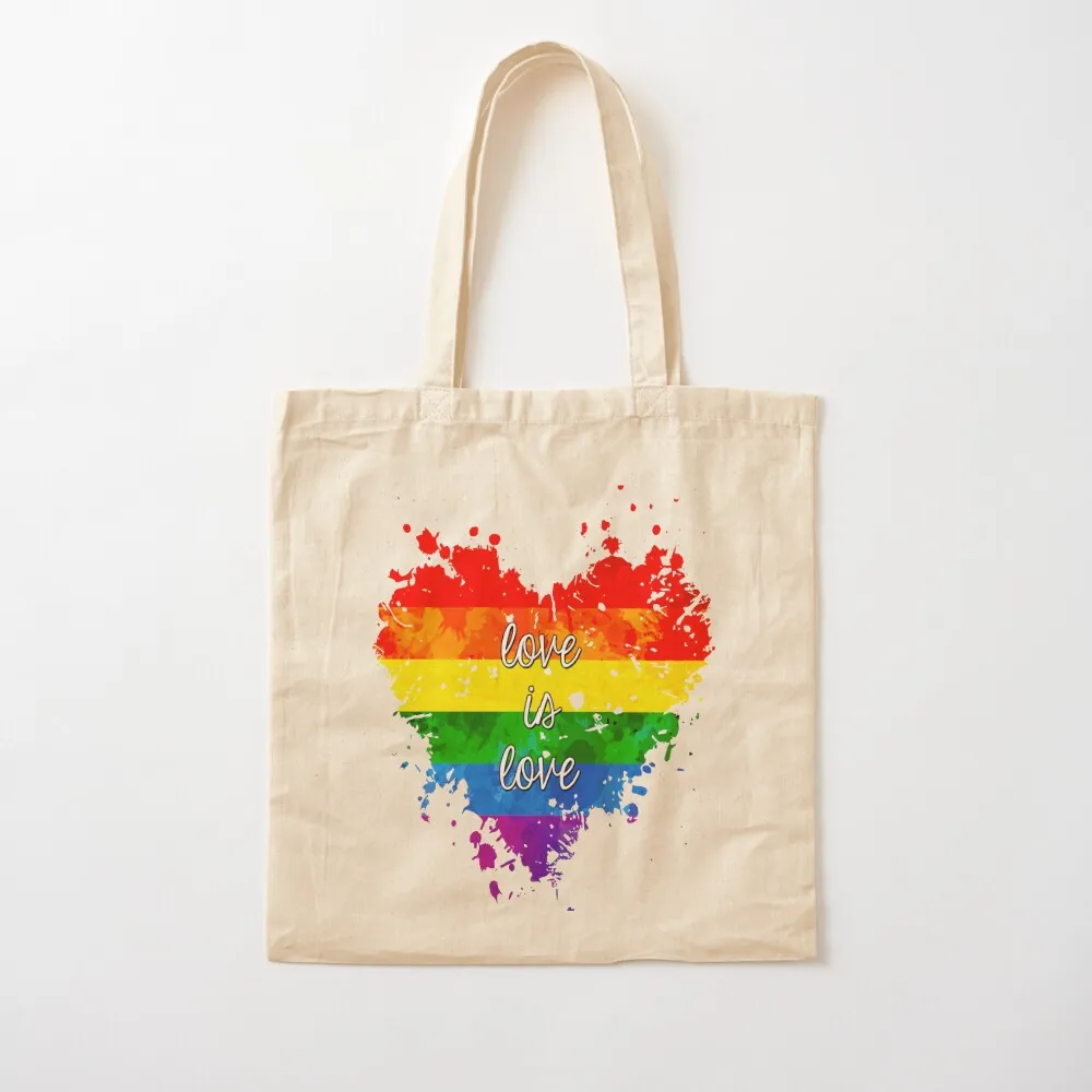 Love is love Tote Bag personalized tote Reusable bags Gift bags shopping bag logo