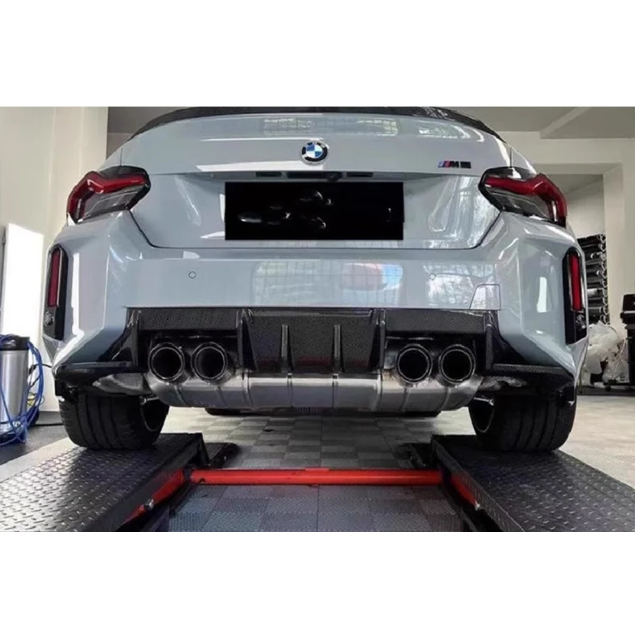 

For BMW M2 G87 2021+ Dry Carbon Fiber Back lip Car Rear Bumper Diffuser Rear Splitters Spoiler Upgrade Car Accessories Body Kit