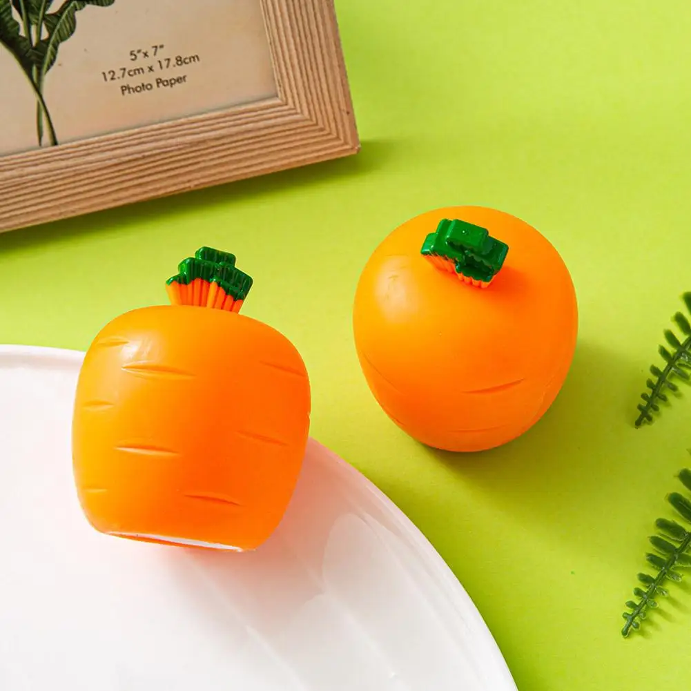 Aleatório 1 pçs mole cenoura coelho squeeze brinquedos telescópicos crianças rabanete coelho copo pitada música brinquedo criativo alívio do estresse presente