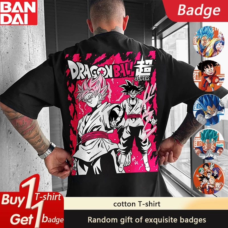 

Dragon Ball японская анимация футболка с принтом GOKU, хлопковая летняя модная свободная мужская и женская футболка с круглым вырезом и короткими рукавами