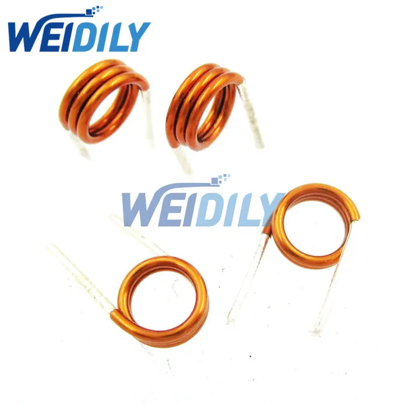 50PCS Inductors FM Coil Inductor 3.5*7.5T*0.7 3.5*4.5T*0.7 3.5*3.5T*0.7 3.5*2.5T*0.7 3.5*1.5T Hollow Coil Inductance Copper Wire