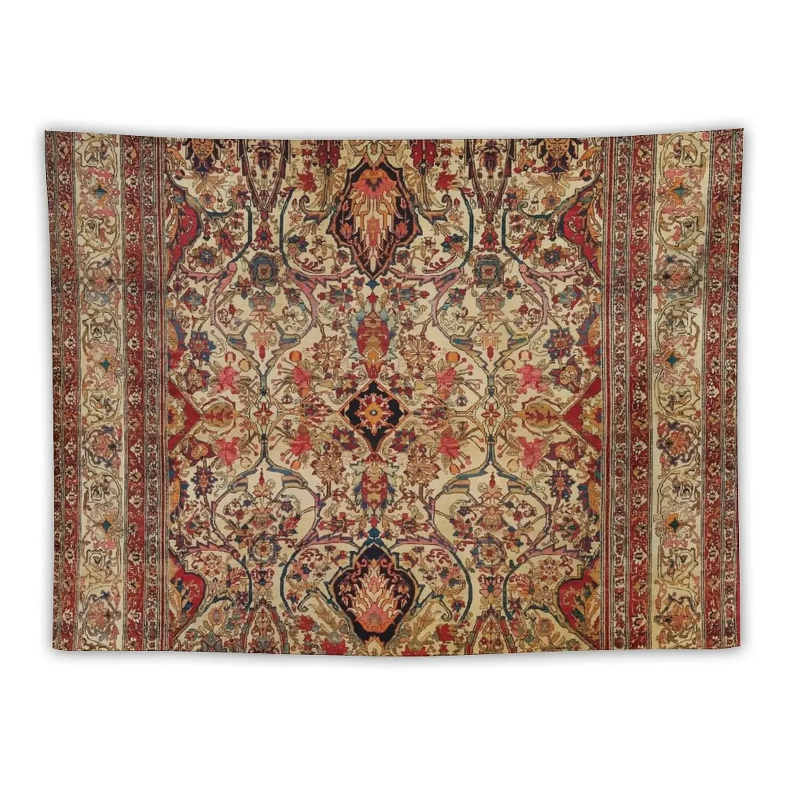 Lavar Kirman Southeast Persian Rug Print Tapestry Decoration Aesthetic Things To Decorate The Room Korean Room Decor Tapestry