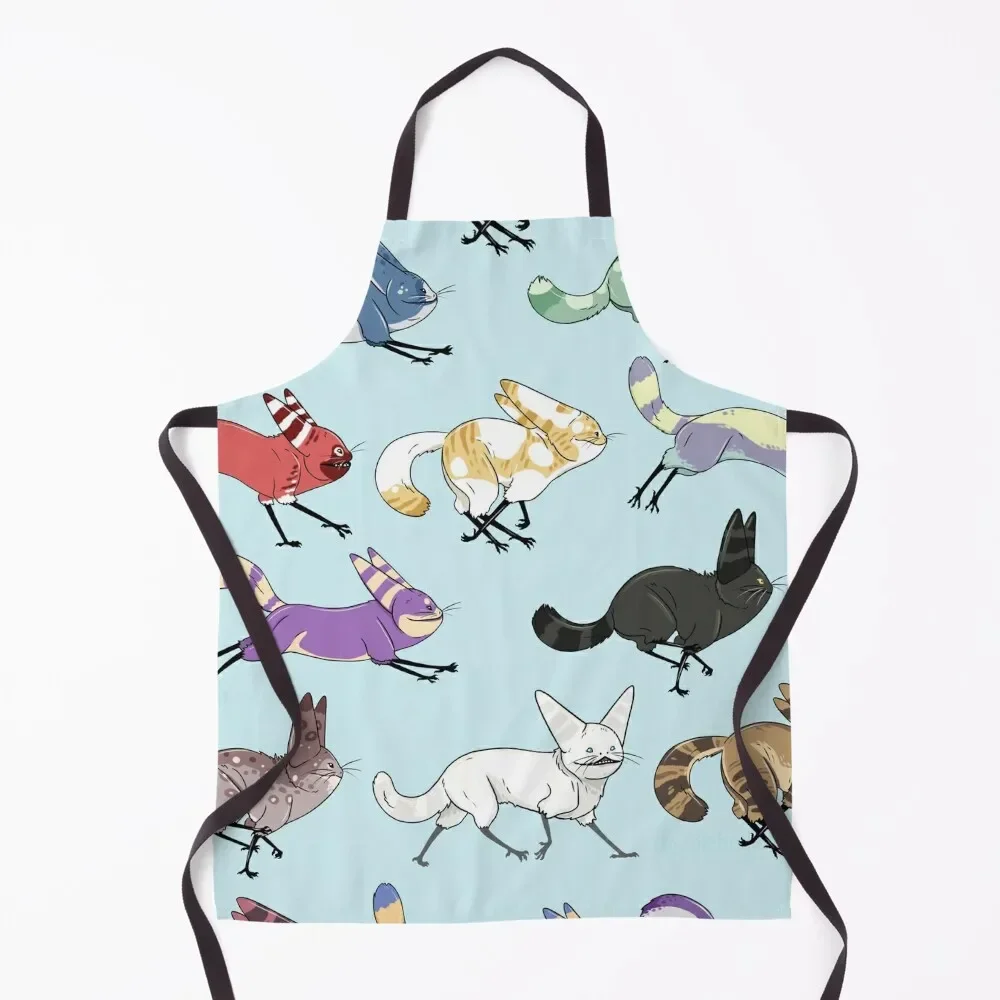 

Lots of loth-cats Apron work ladies Restaurant Barista Apron