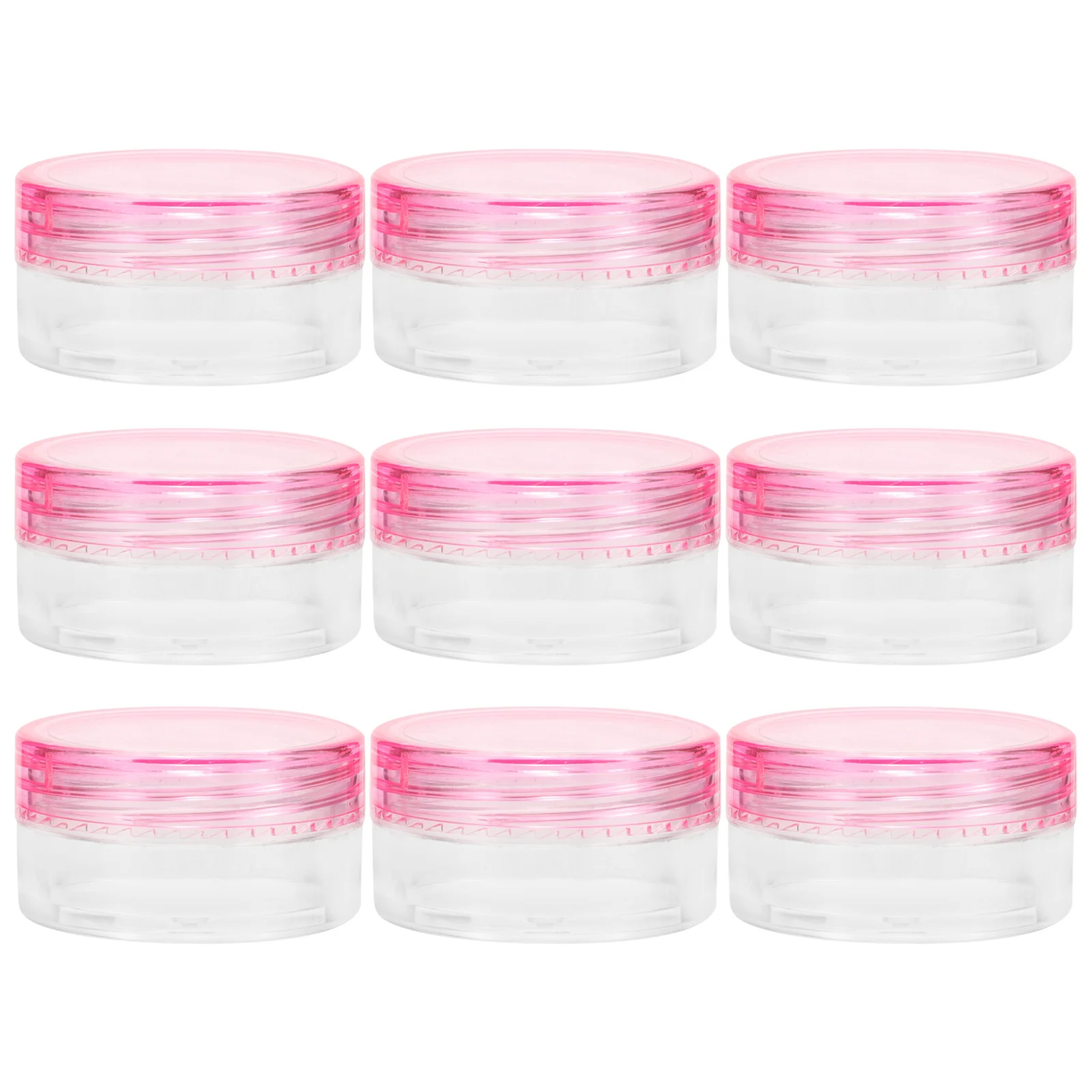 20 قطعة زجاجات كريم صغيرة بلاستيكية حاويات سفر فارغة مانعة للتسرب إعادة الملء للكريمات بلسم المراهم المستحضرات