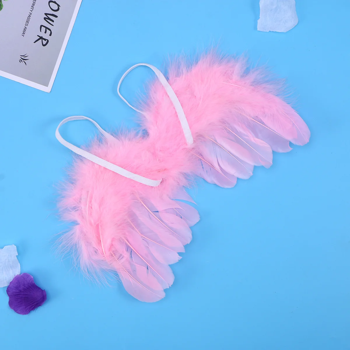 

Children's Angel Wings Baby Photo Prop Light Pink Simple Elegant for Baby Shower Birthday Party Family Photo