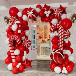 Contains 126pcs Christmas balloon garland arch kit,suitable for festive Christmas party decoration, New Year interior decoration