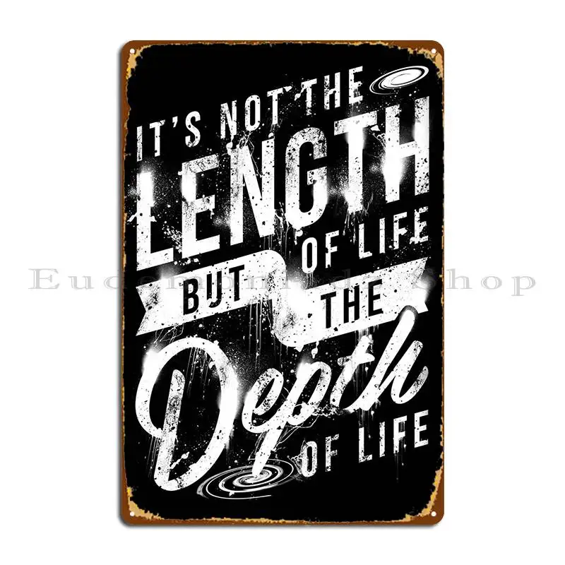 Depth Of Life Metal Sign Pub Home Custom Create Wall Plaque Tin Sign Poster