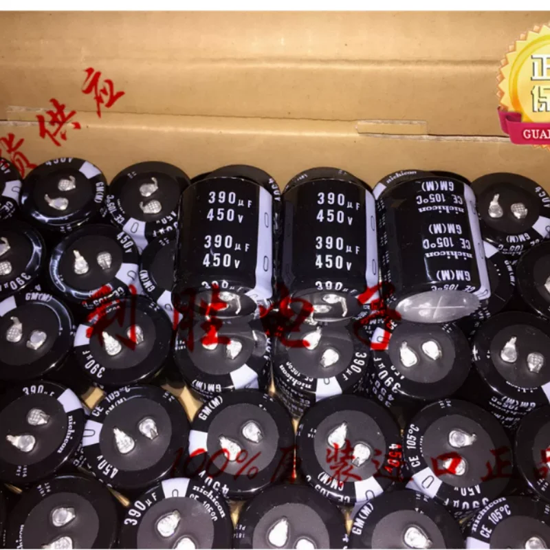 3PCS-10PCS  390UF 450V Nichicon capacitor from Japan 450V390UF 30 * 35 GM