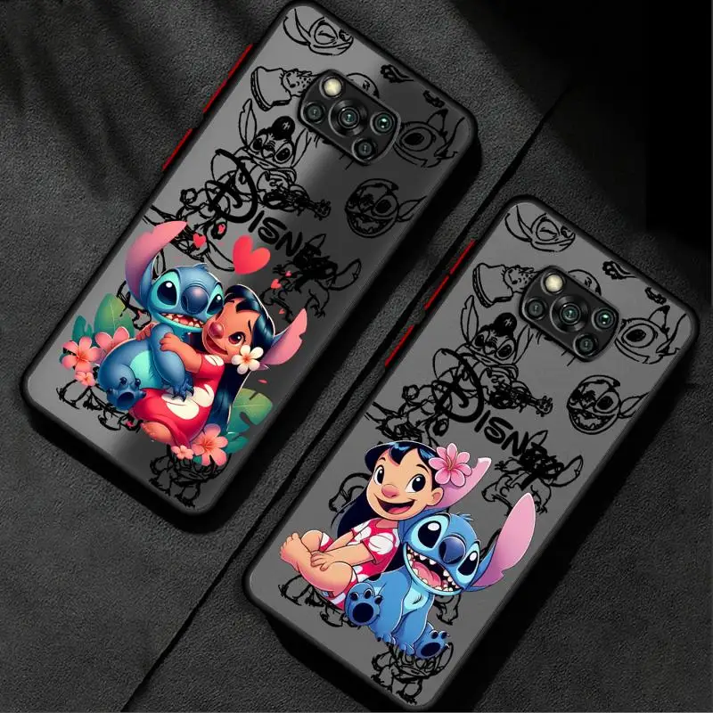 Disney Koala Stitch And Lilo phone case for Xiaomi mi 14 13 11 lite 9t 10c 9a 12 10t pro 13c 11t Los casos matte frosted fundas