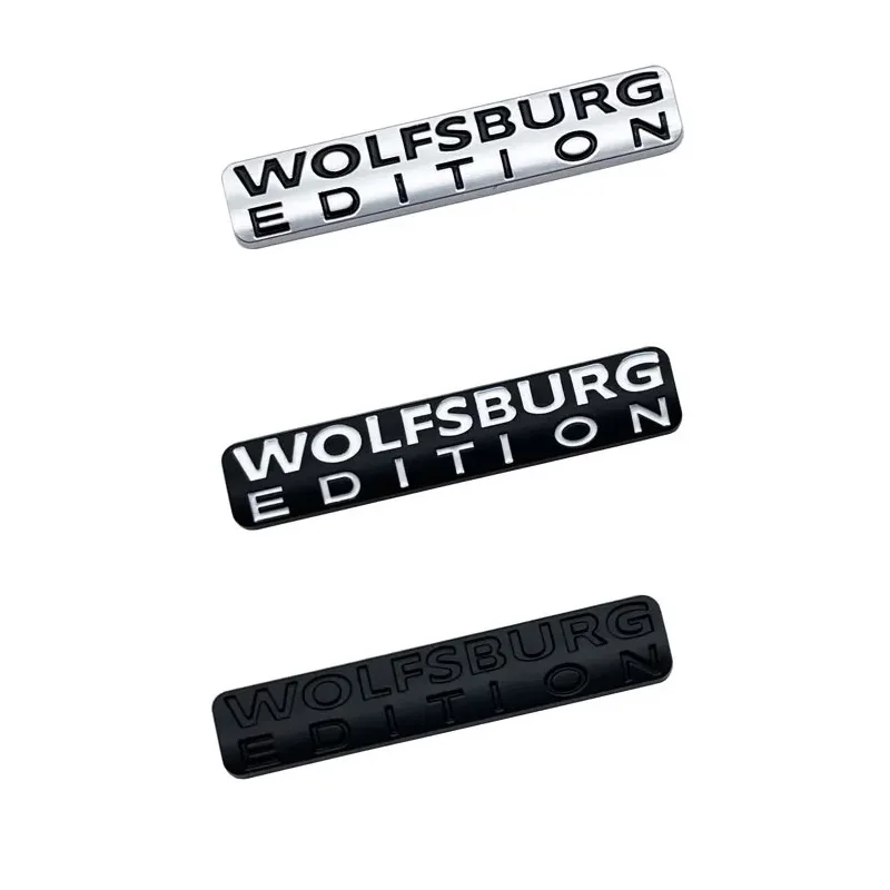 3D Metal Styling Wolfsburg Edition Letter Emblem Car Rear Trunk Sticker For VW GTI Golf 2 3 4 5 6 7 MK2 MK3 MK4 Beetle Jetta