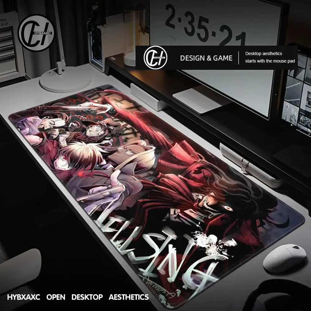 

Коврик для мыши Настольный коврик для мыши Симпатичный HD настольный коврик Расширенные коврики для игровой клавиатуры Большой 100x50 см XXL Коврик для мыши Hell-sing-Alucard Gamer