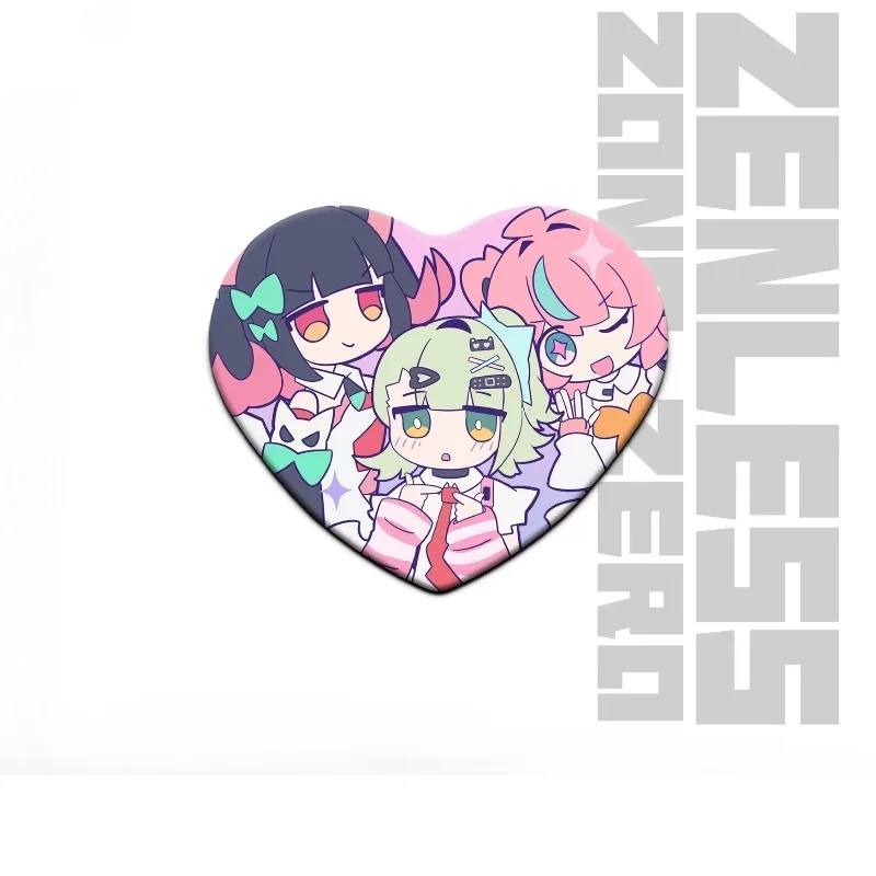 Zenless Zone Zero Angels of Delusion‌ Keychain Badge ZZZ Sunna Nangong Yu Aria Keyring Pendant Ornament Accessories Friend Gift view 3