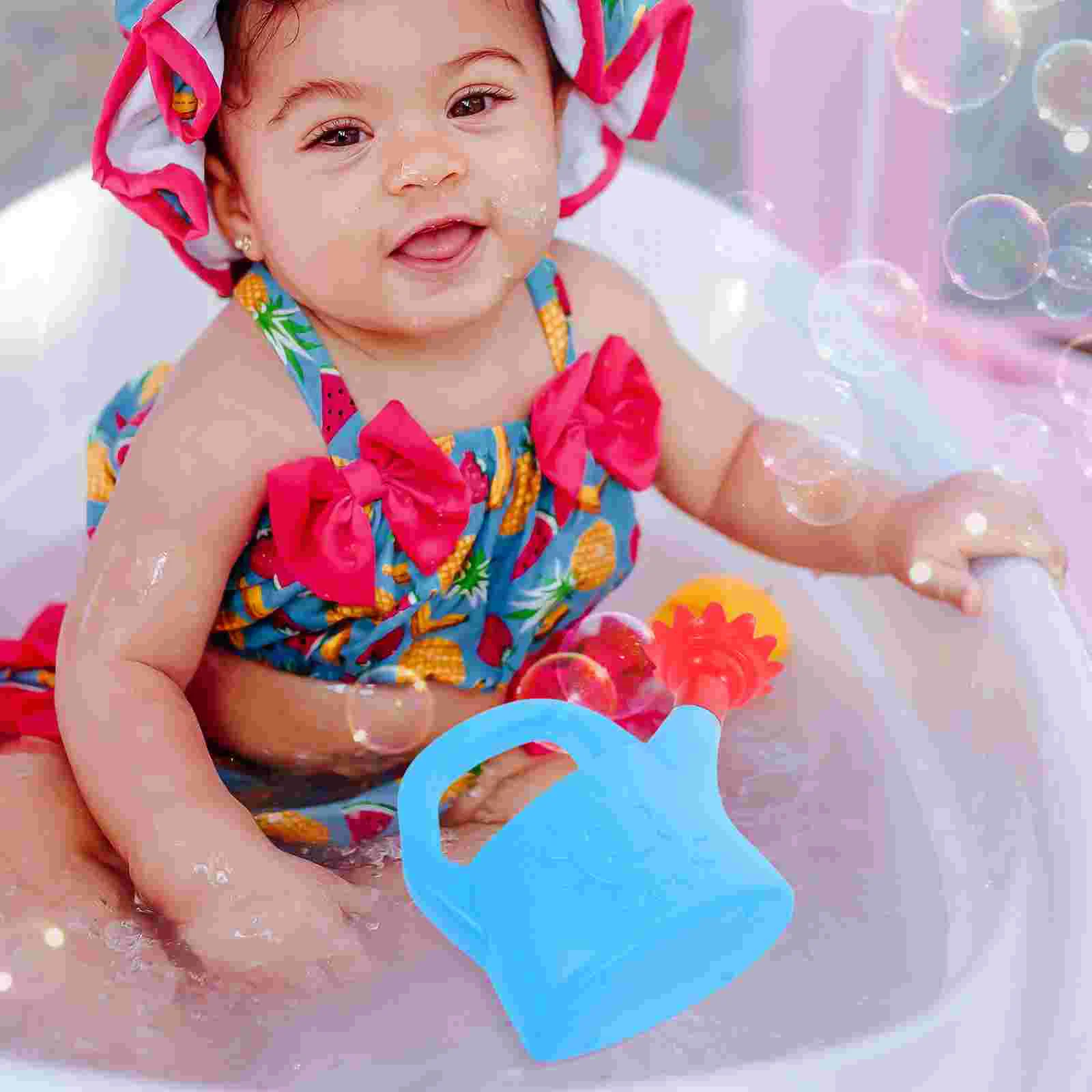 Penyiram Taman Mainan Mandi Anak Plastik Penyemprot Mandi Bayi Menyenangkan Mainan Mandi Balita Ketel Penyiraman Anak Lucu untuk Dalam Ruangan