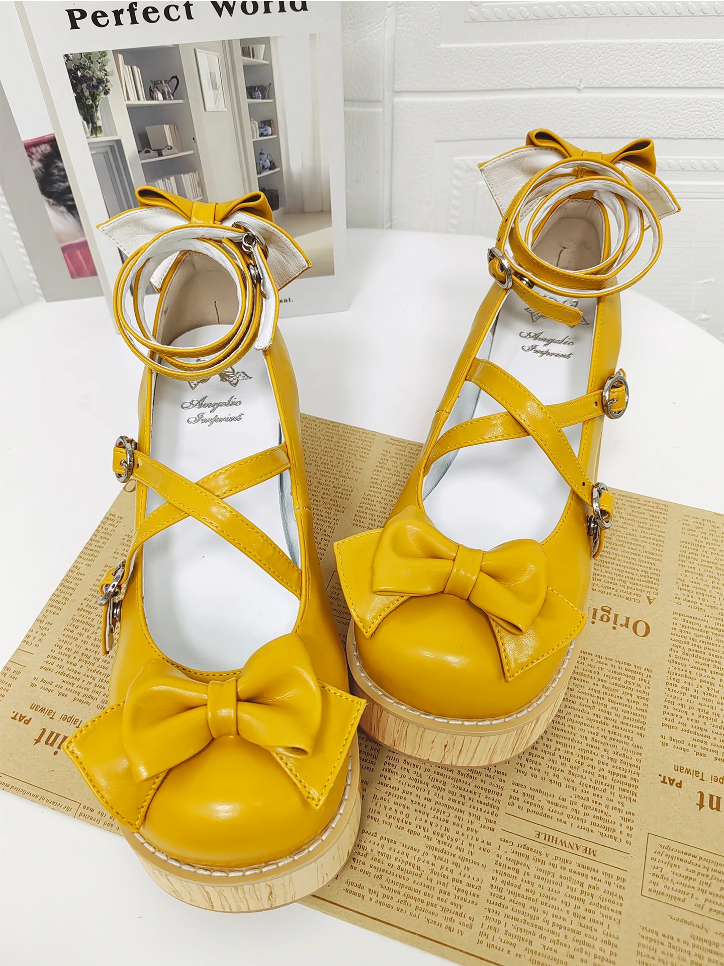 2025 New Lolita Shoes Japanese Sweet Girl Lolita Single Shoes Campus Student Tea Party Butterfly Knot Sponge Cake Dress Shoes