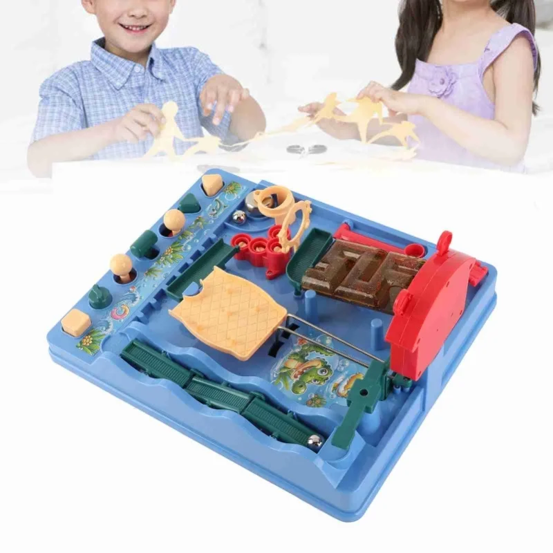 โต๊ะเกมเขาวงกตสวนน้ำขนาดเล็กพกพา ของเล่นสำหรับเด็กและผู้ใหญ่