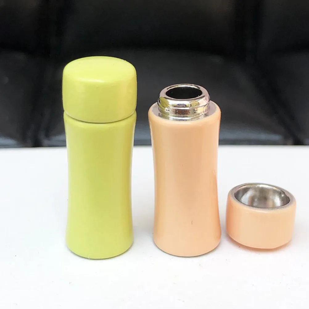 2Pcs Premium Metal Mini Vacuum Cup Kids Learning Tool Portable Lightweight Mini House Accessory Educational Gift for Children