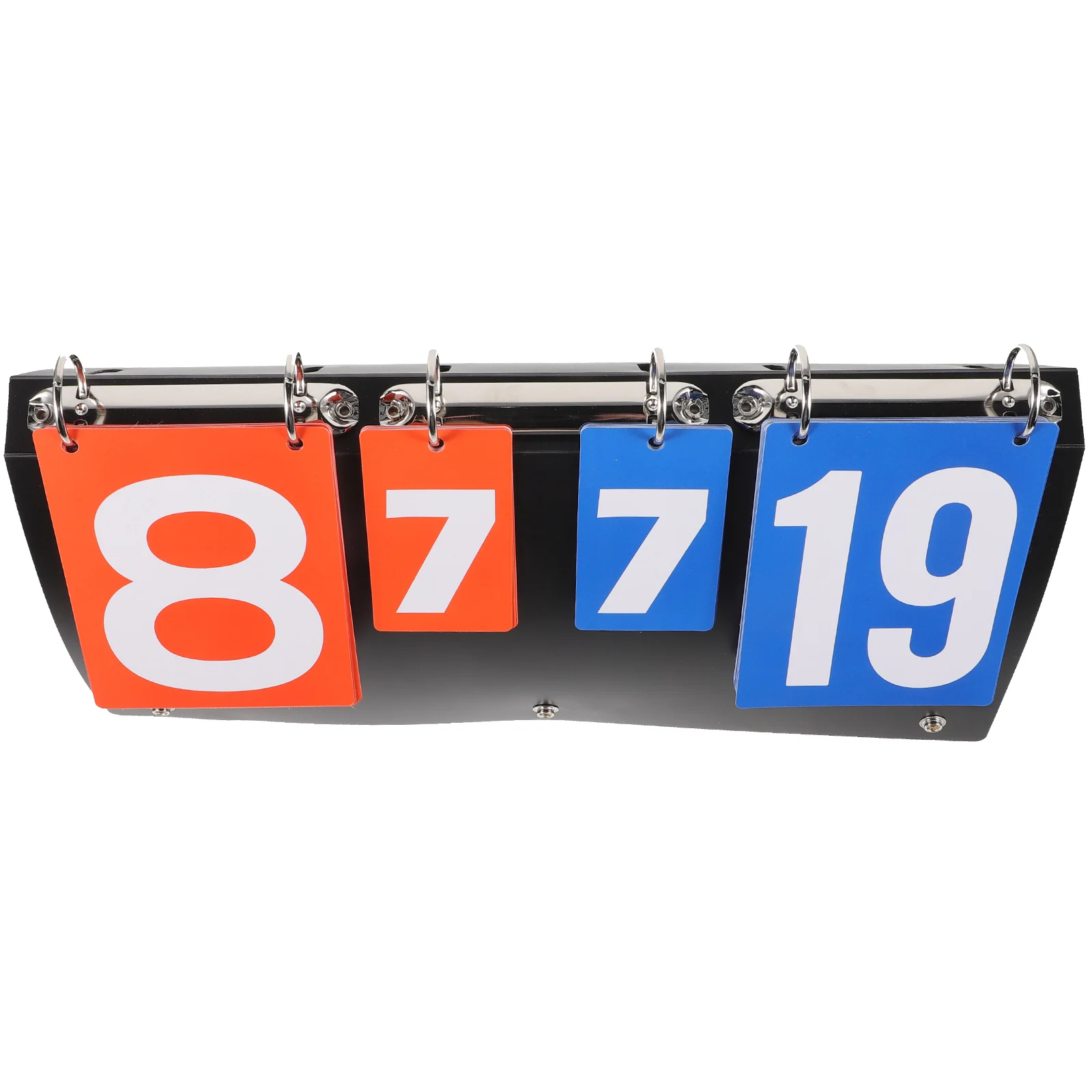 

Multifunctional Scoreboard Portable Basketball Keeper Soccer Referee Sheet Music Flipper Clear Numbers Durable Reusable Sports