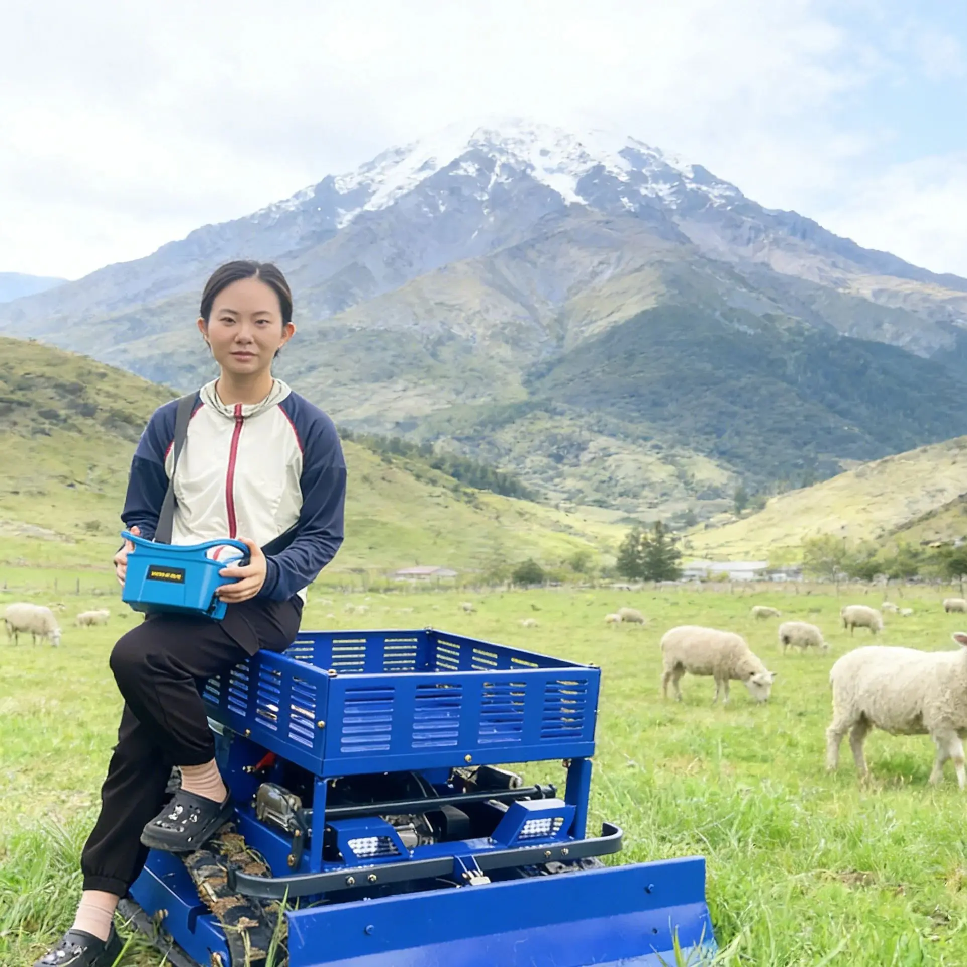 

Настраиваемая гидравлическая роторная косилка с электрозапуском и функцией зимнего снегоуборщика, дека 550 мм для уборки снега на участках и фермах