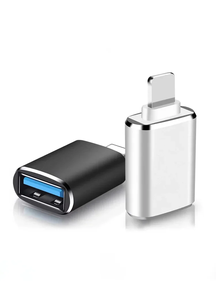 Adaptateur USB 3.0 à 8 broches Lightning OTG, charge rapide mâle vers USB femelle pour IPhone 14 13 IPad Ios 13 supérieur