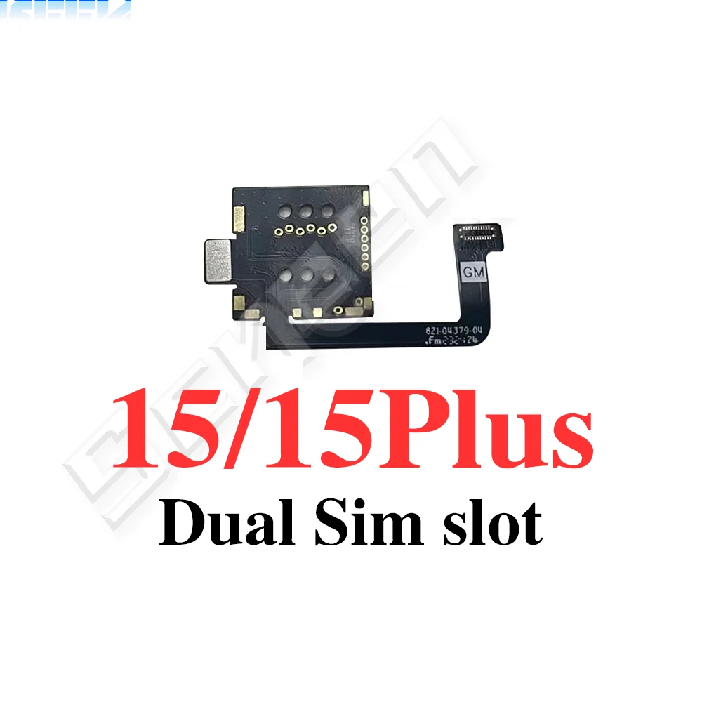 Single Double SiM Card Slot Tray Holder Reader Socket Flex Cable For iPhone 15 14 Plus 13 12 11 Pro MAX XR XSM Replacement Parts