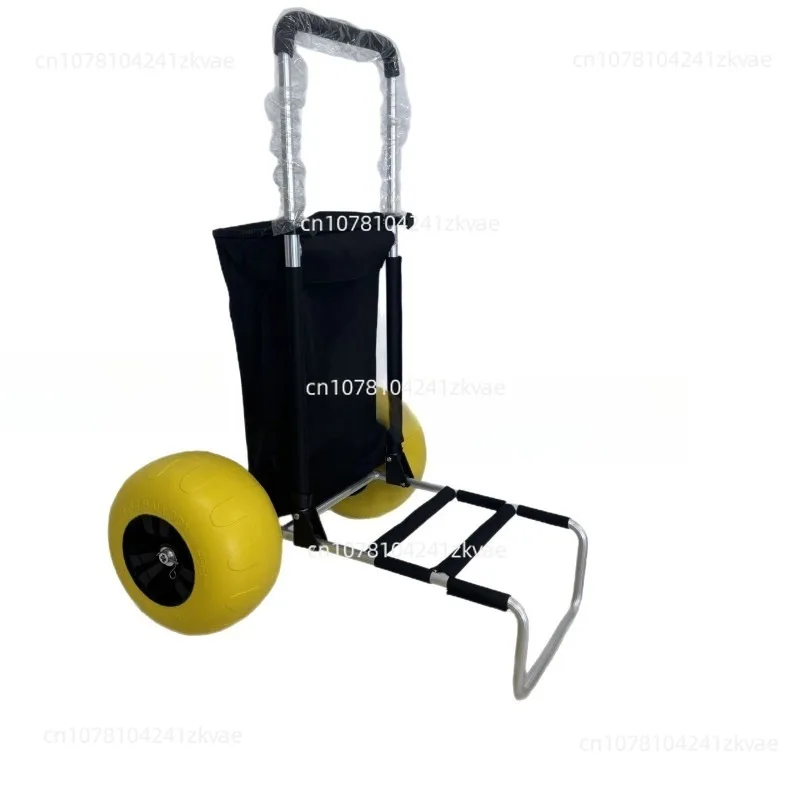 New balloon wheel TC3003 aluminum tool cart, luggage cart retractable folding beach trolley