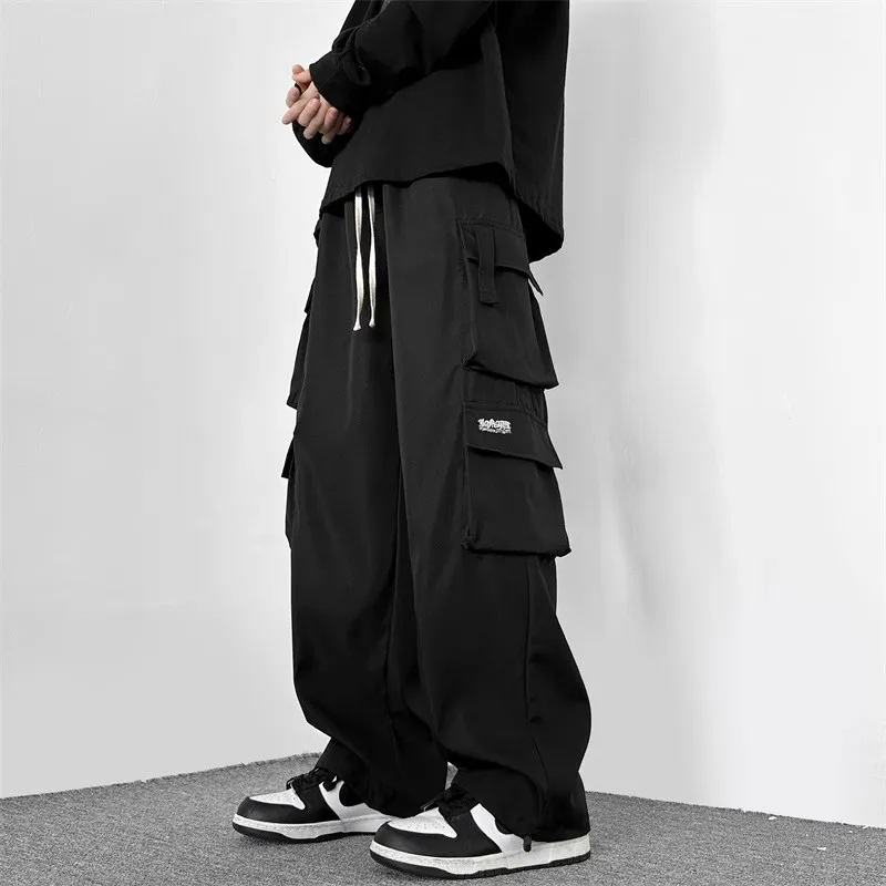 

Мужские рабочие брюки больших размеров для лесозаготовок, свободные повседневные брюки прямого кроя в американском стиле, весна-осень...